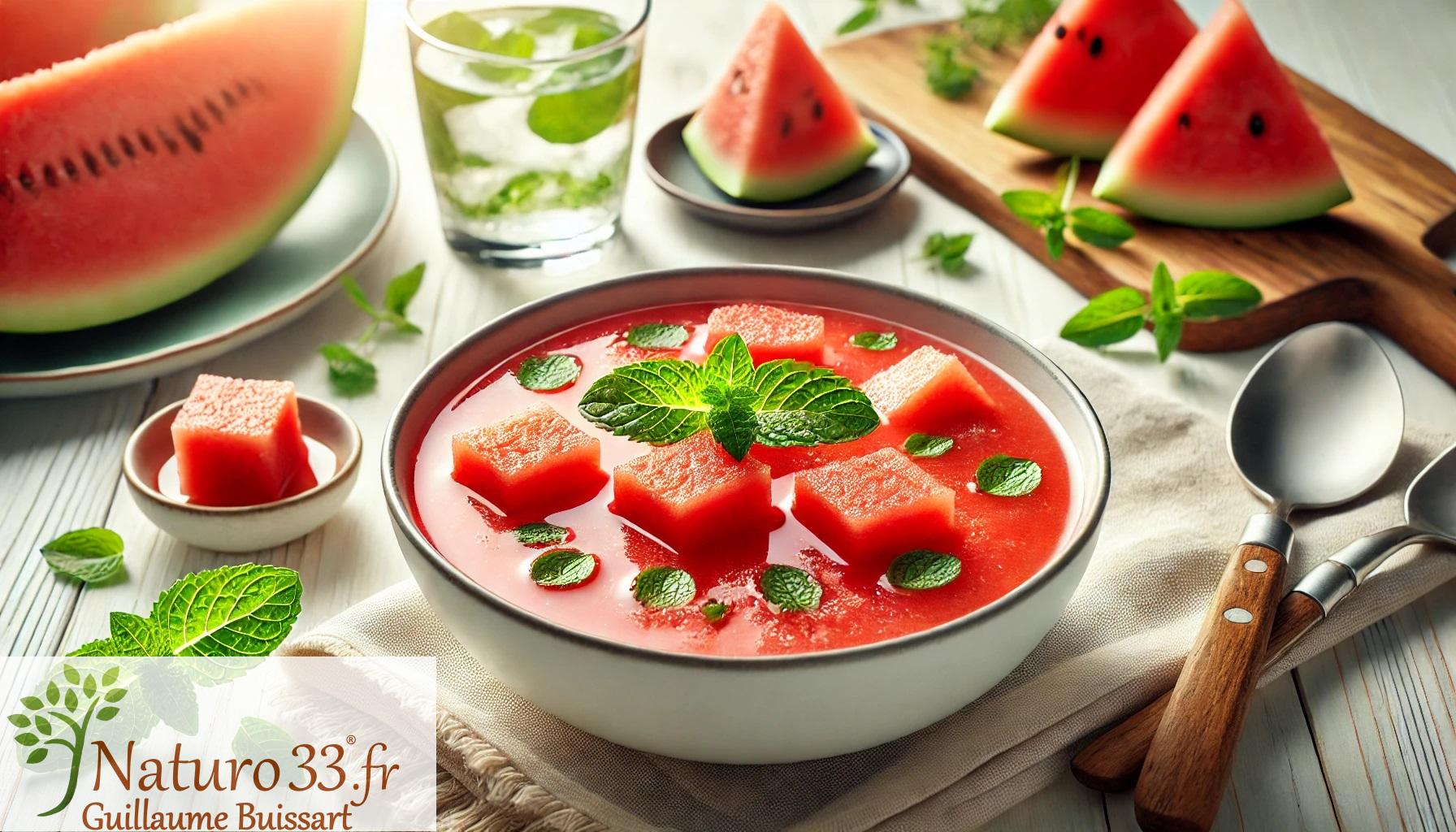 Lire la suite à propos de l’article Recette: Soupe fraîche de Pastèque