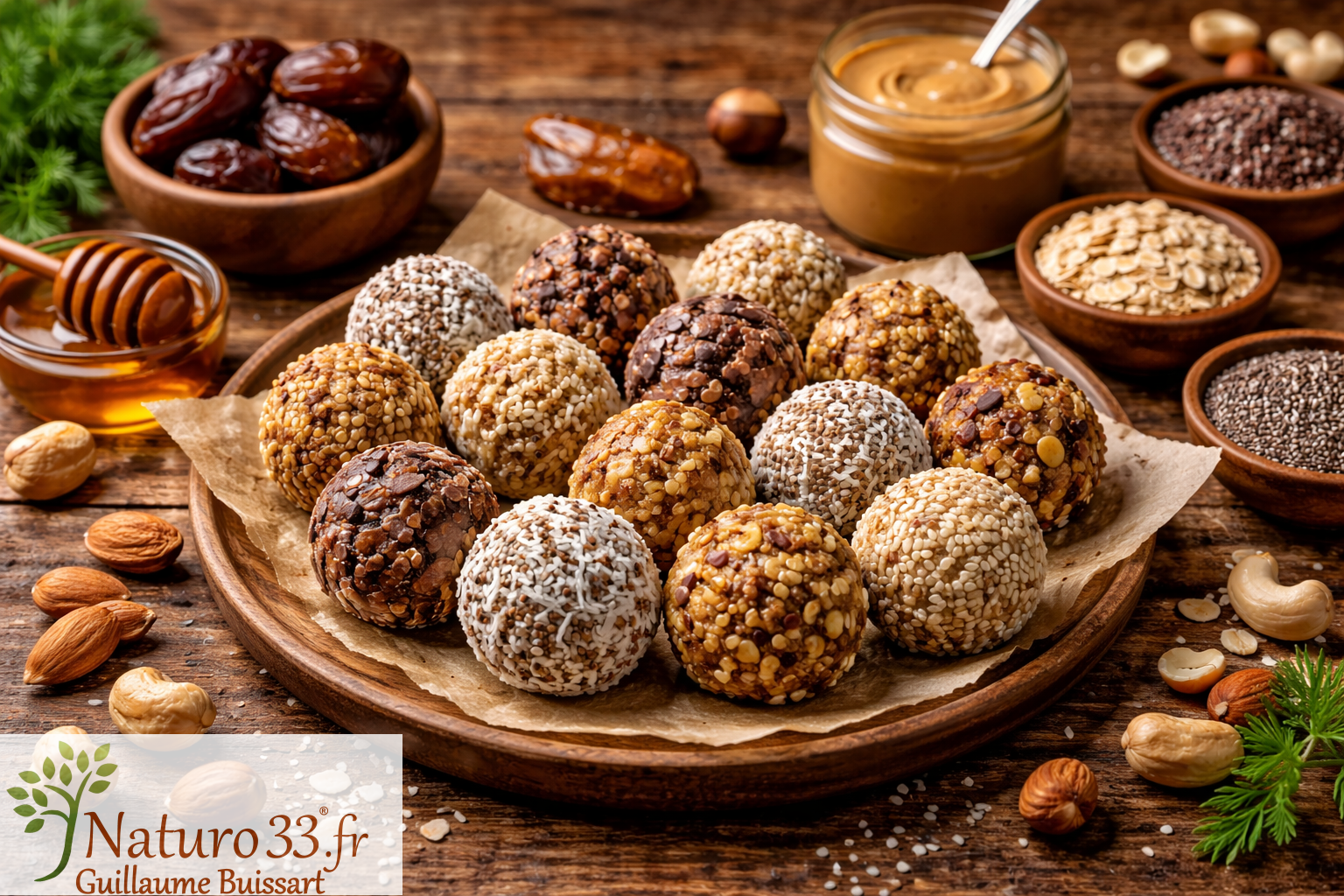 You are currently viewing Energy balls dattes, amandes et coco